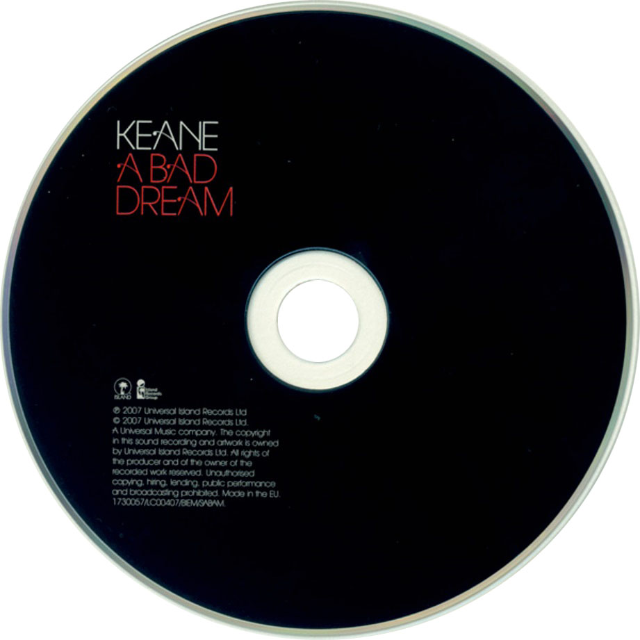 Cartula Cd de Keane - A Bad Dream (Cd Single)