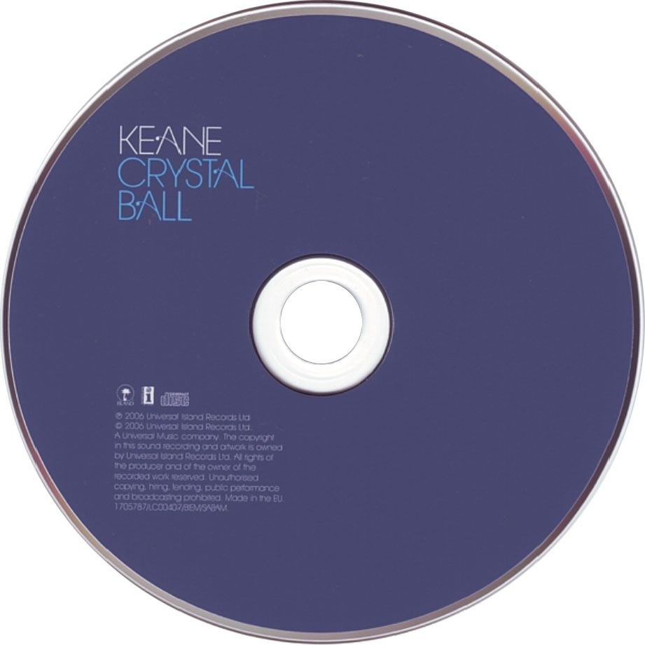 Cartula Cd de Keane - Crystal Ball (Cd Single)