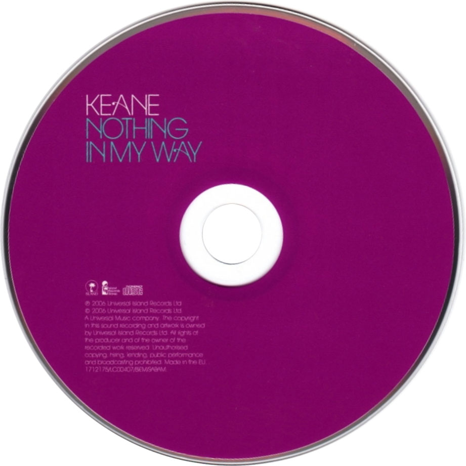 Cartula Cd de Keane - Nothing In My Way (Cd Single)