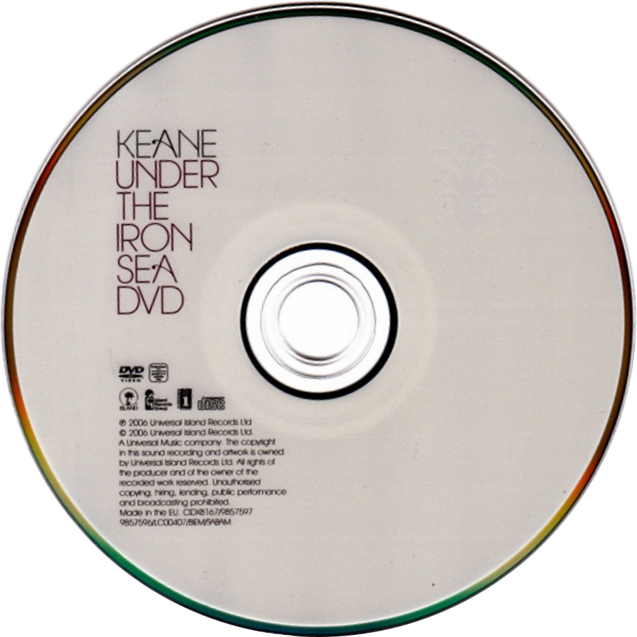 Cartula Dvd de Keane - Under The Iron Sea (Limited Edition)
