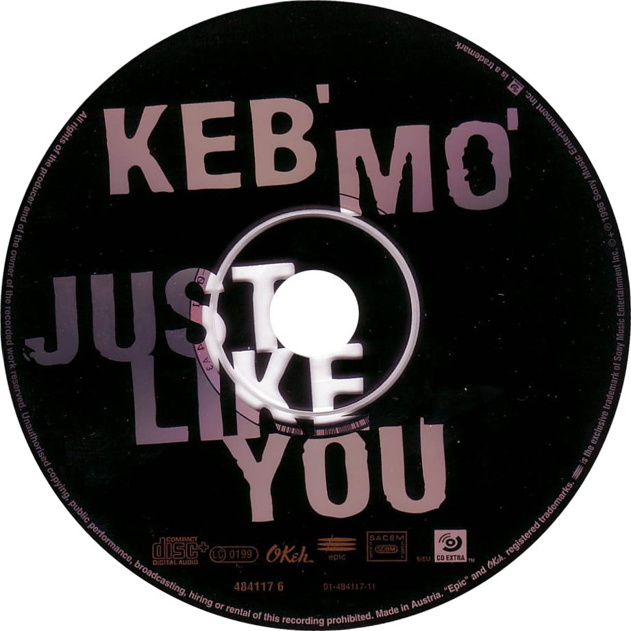 Cartula Cd de Keb' Mo' - Just Like You