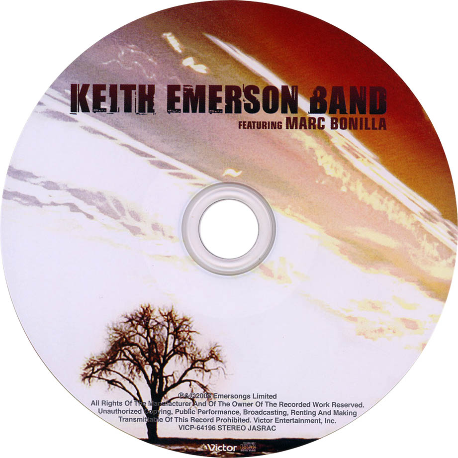 Cartula Cd de Keith Emerson Band - Keith Emerson Band Featuring Marc Bonilla