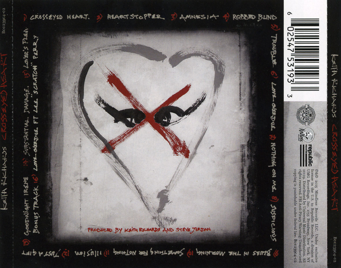 Cartula Trasera de Keith Richards - Crosseyed Heart (Special Edition)