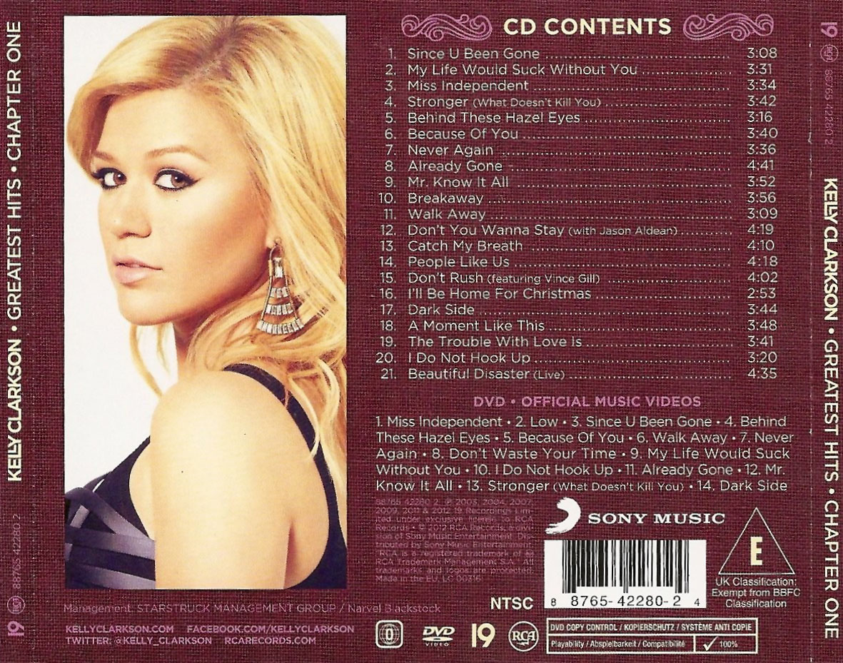 Cartula Trasera de Kelly Clarkson - Greatest Hits Chapter One (Deluxe Edition)