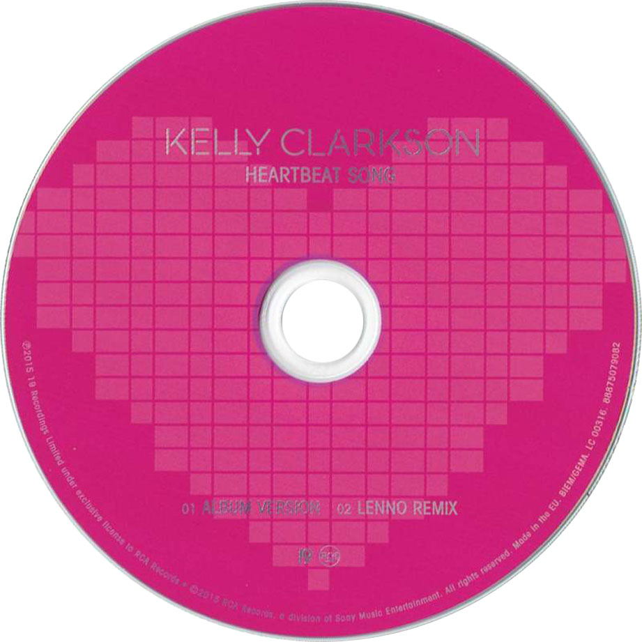 Cartula Cd de Kelly Clarkson - Heartbeat Song (Cd Single)