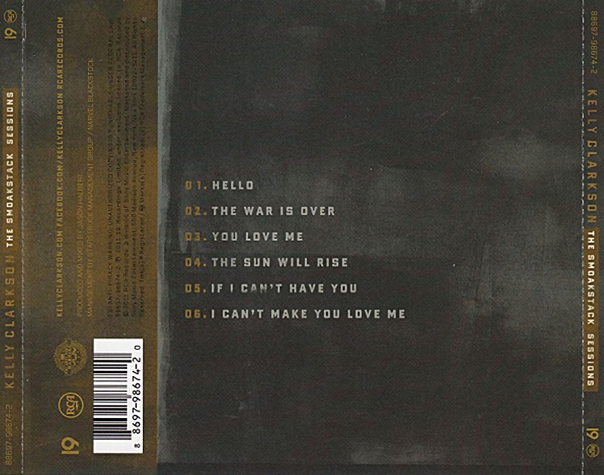 Cartula Trasera de Kelly Clarkson - The Smoakstack Sessions (Ep)