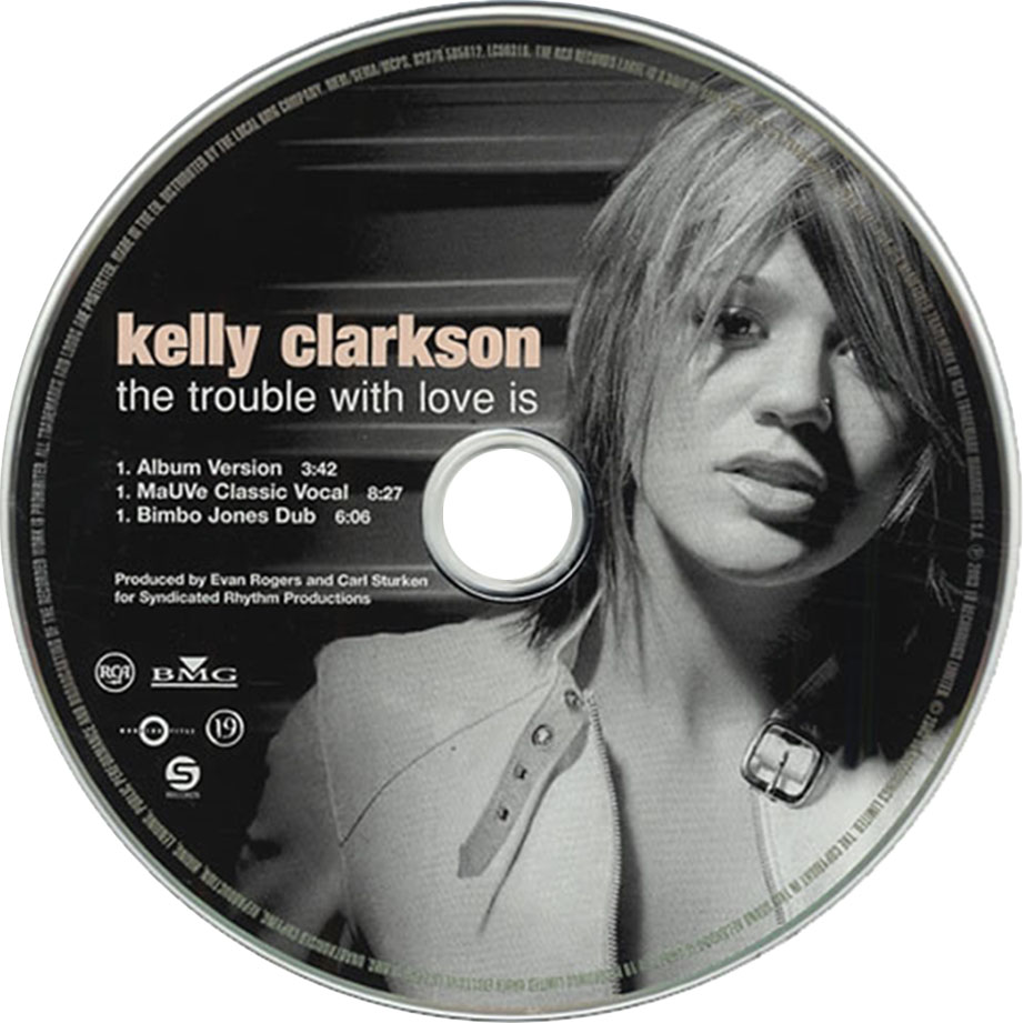 Cartula Cd de Kelly Clarkson - The Trouble With Love Is (Cd Single)