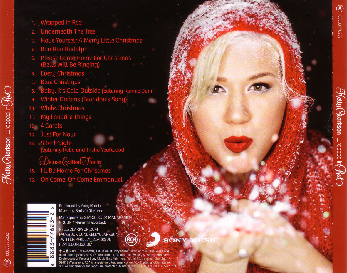 Cartula Trasera de Kelly Clarkson - Wrapped In Red (Deluxe Edition)