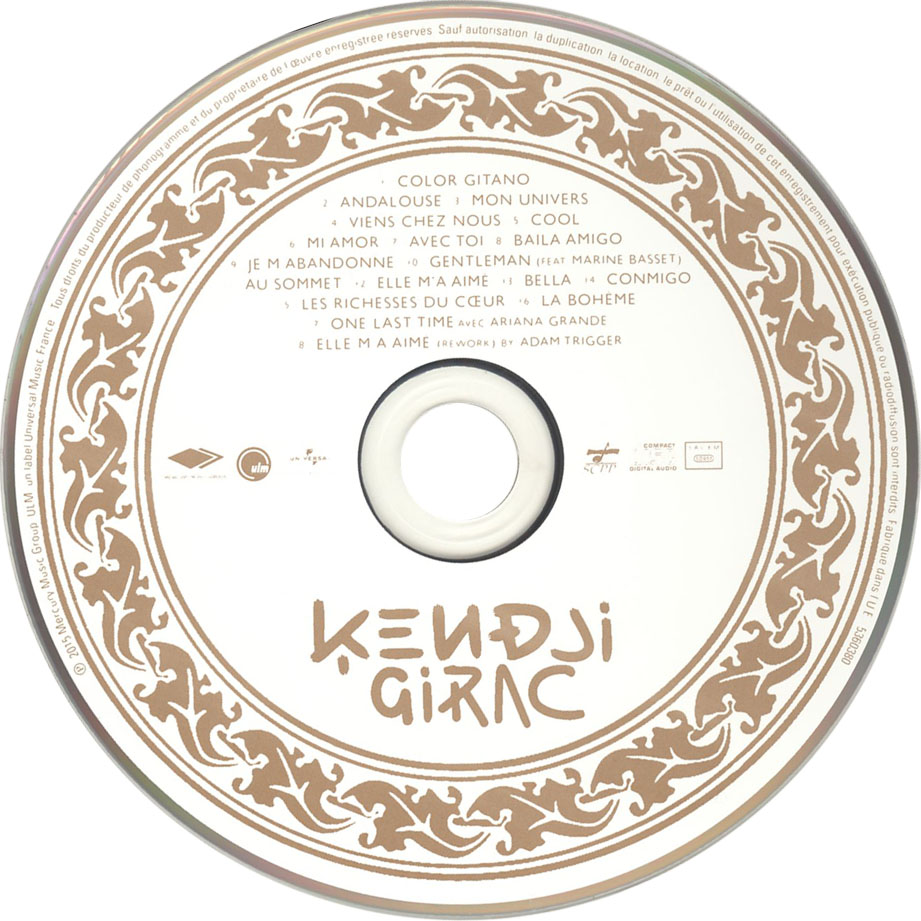 Cartula Cd de Kendji Girac - Kendji (Collector Edition)
