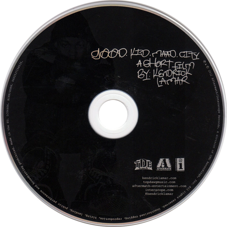 Cartula Cd de Kendrick Lamar - Good Kid, M.a.a.d. City