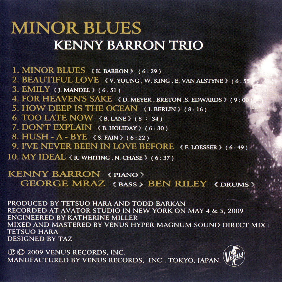 Cartula Interior Frontal de Kenny Barron Trio - Minor Blues