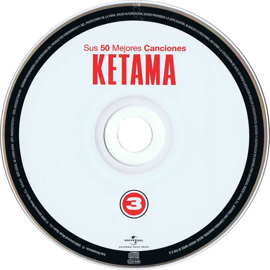 Cartula Cd3 de Ketama - Sus 50 Mejores Canciones