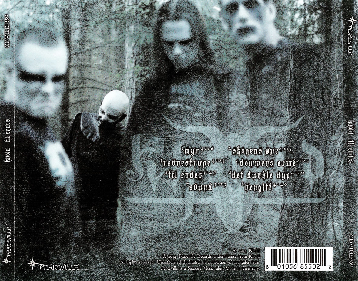 Cartula Trasera de Khold - Til Endes
