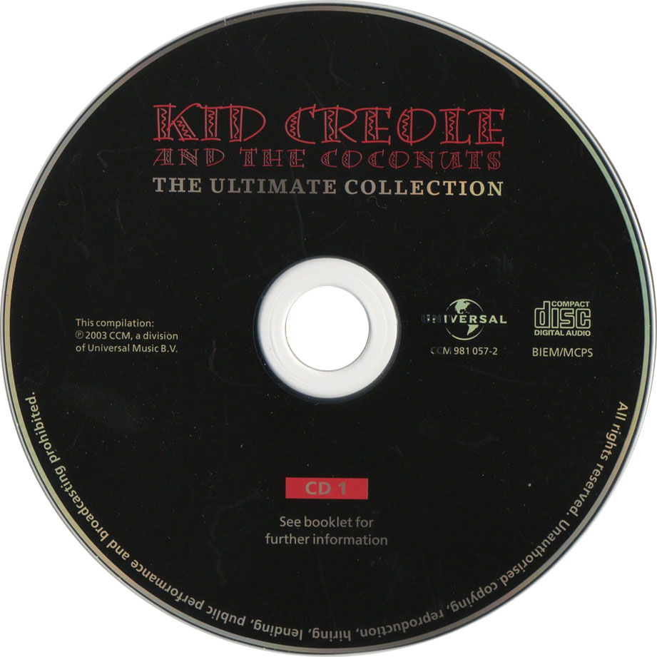 Cartula Cd1 de Kid Creole & The Coconuts - The Ultimate Collection