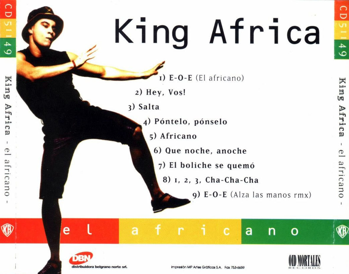 Cartula Trasera de King Africa - El Africano