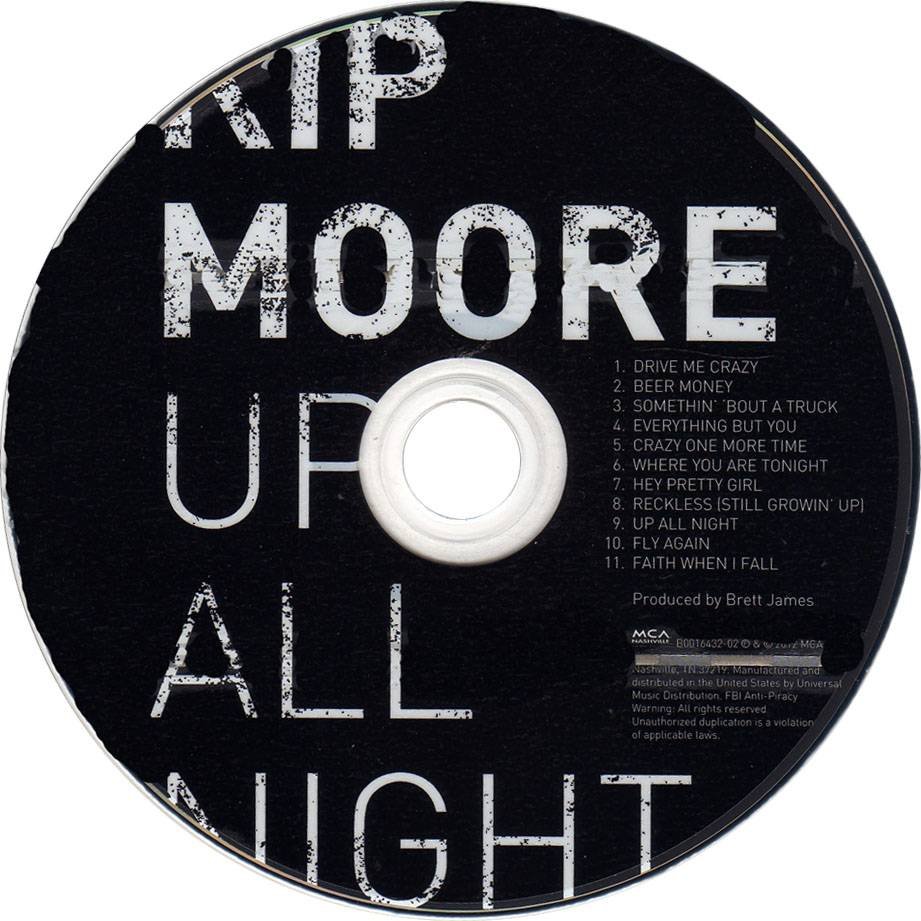 Cartula Cd de Kip Moore - Up All Night