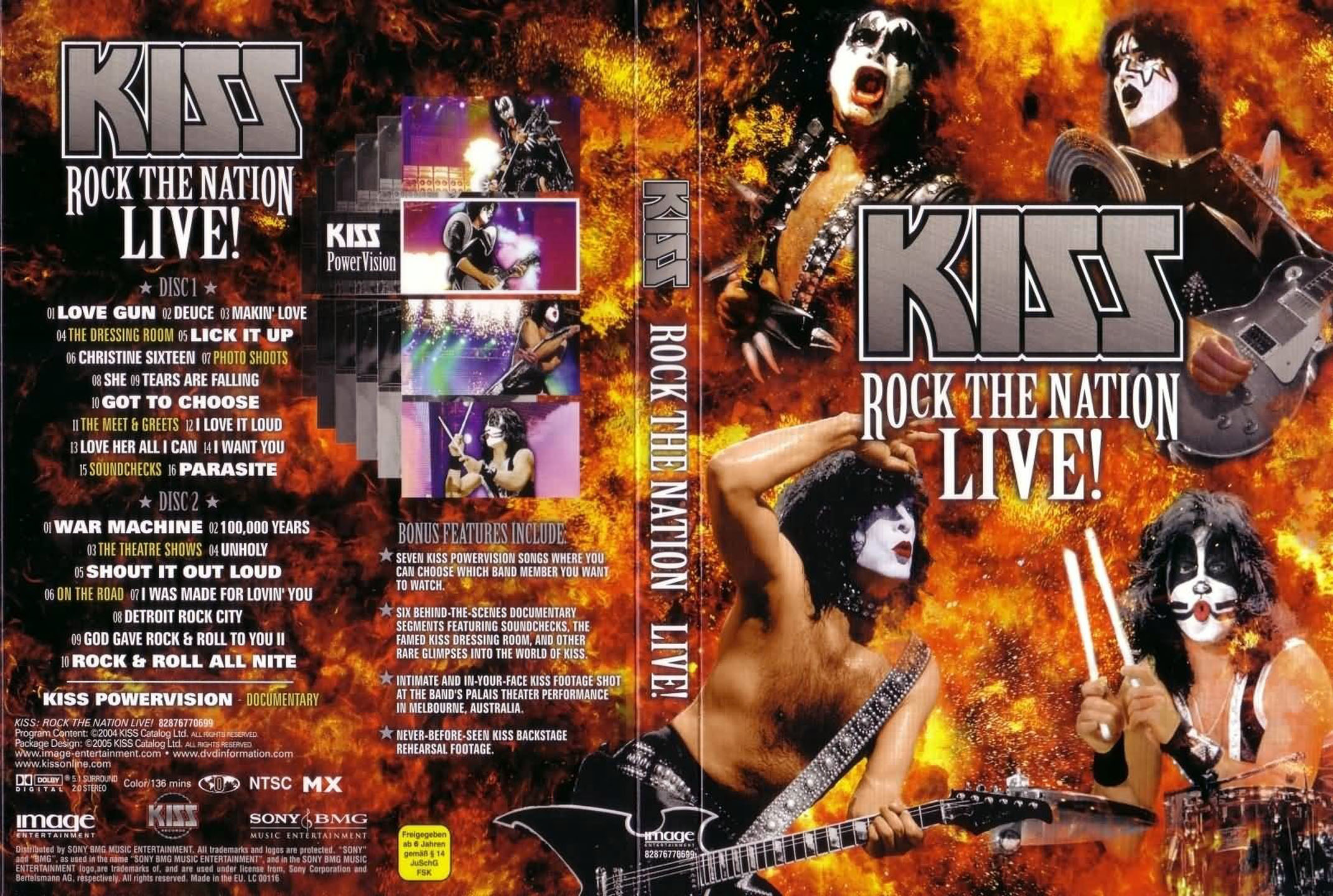 Cartula Caratula de Kiss - Rock The Nation (Dvd)