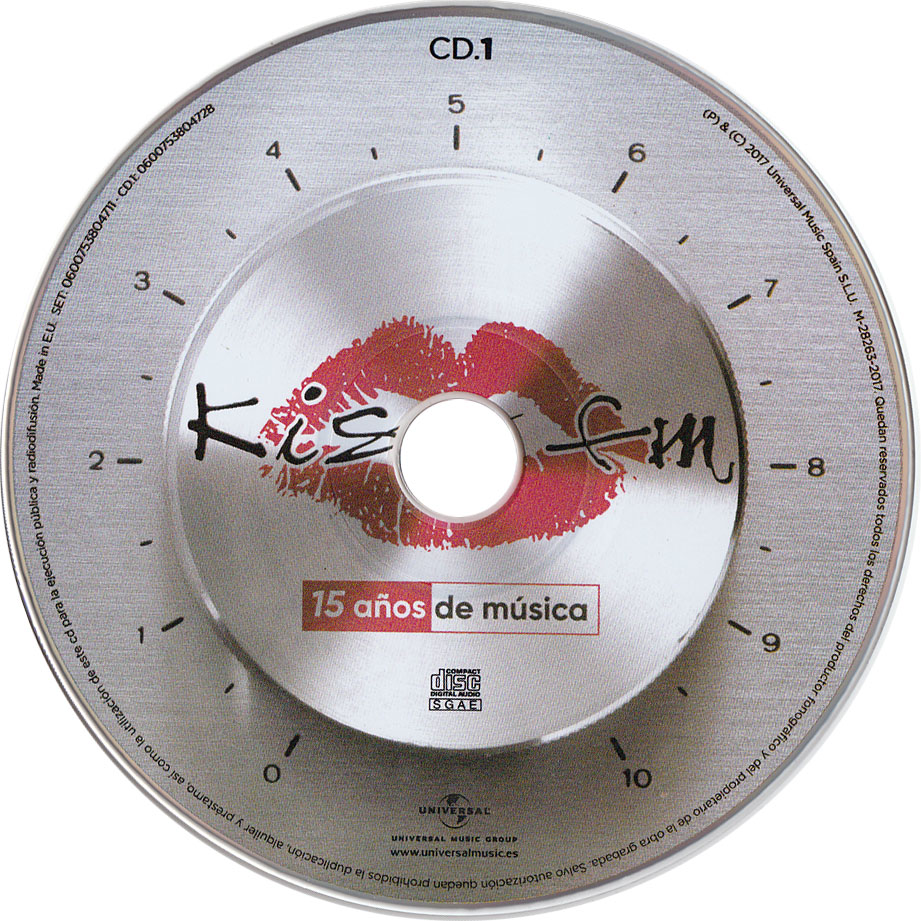 Cartula Cd1 de Kiss Fm: 15 Aos De Musica