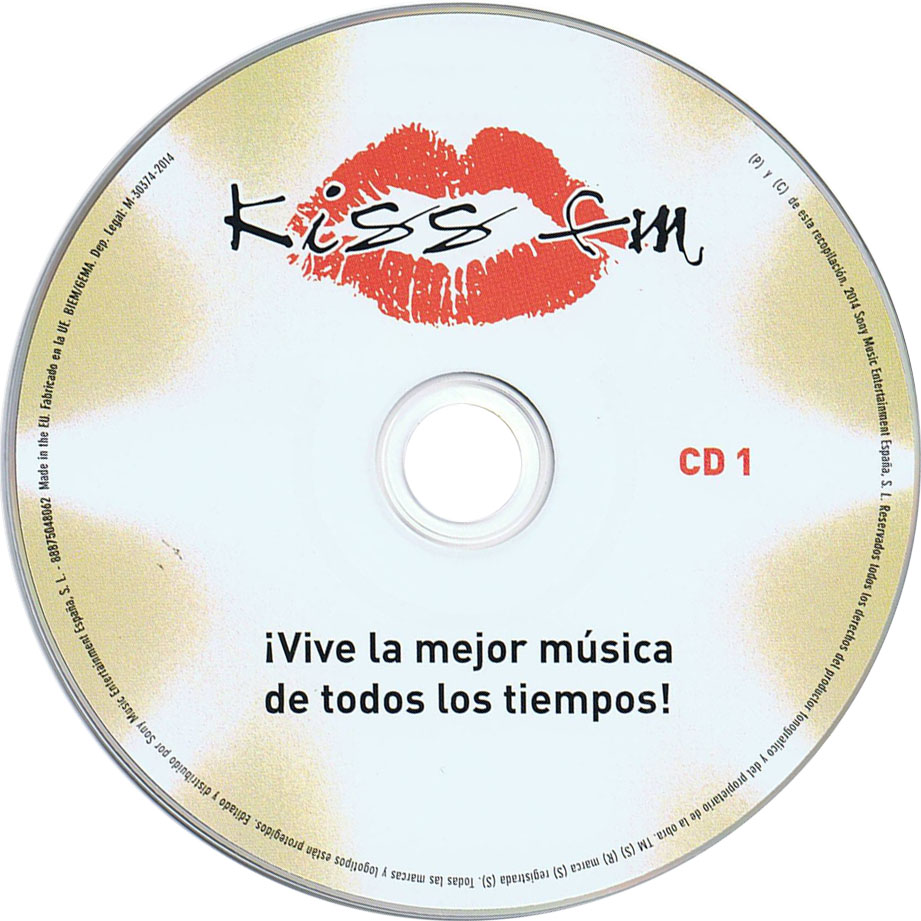 Carátula Cd1 de Kiss Fm: Vive La Mejor Musica De Todos Los Tiempos!