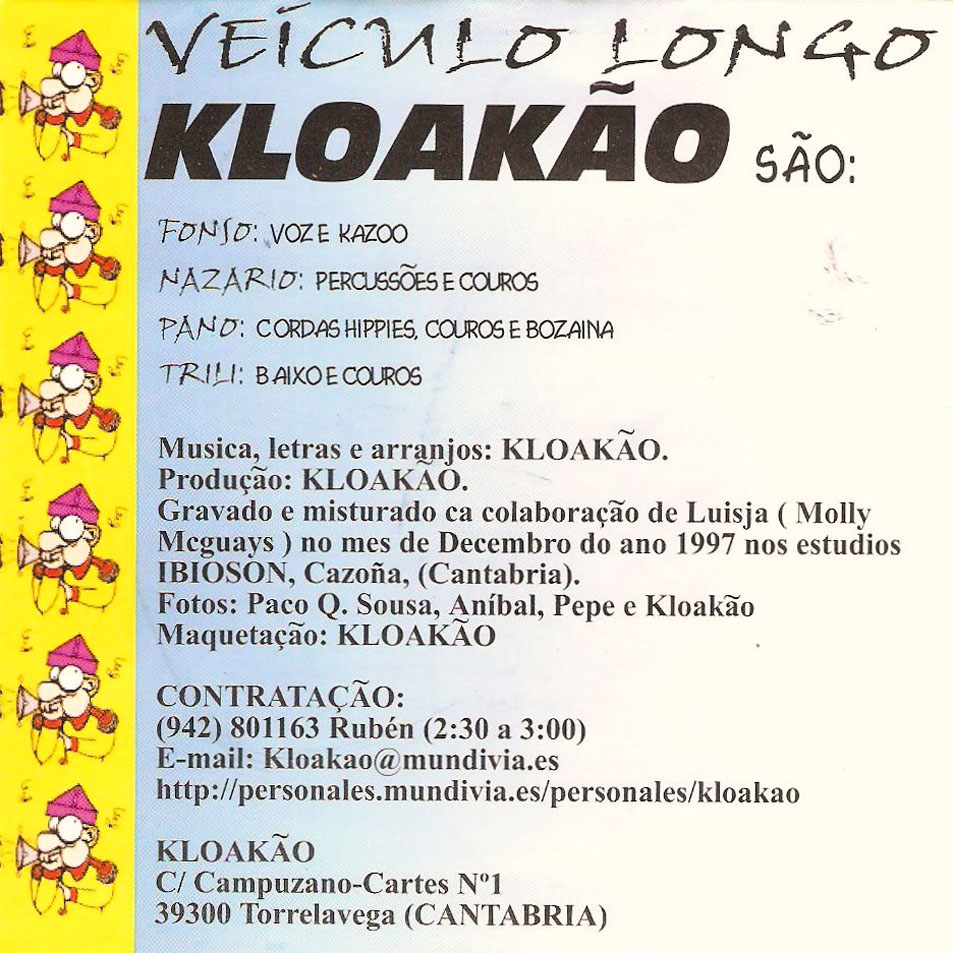 Cartula Interior Frontal de Kloakao - Vehiculo Longo