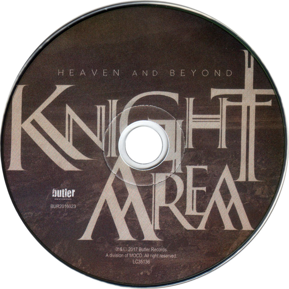 Cartula Cd de Knight Area - Heaven And Beyond