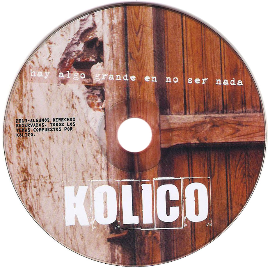 Car�tula Cd de Kolico - Hay Algo Grande En No Ser Nada