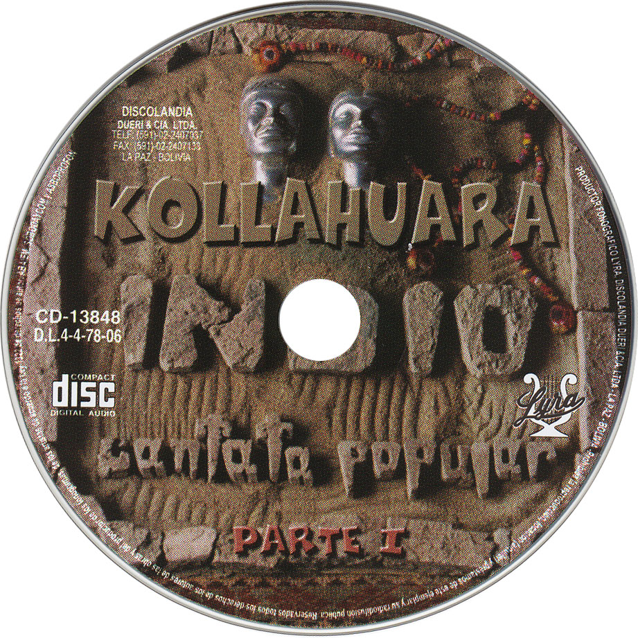 Cartula Cd1 de Kollahuara - Indio