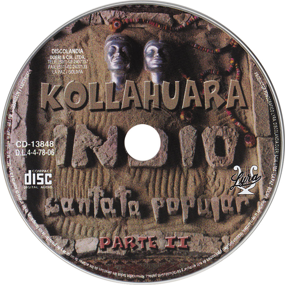 Cartula Cd2 de Kollahuara - Indio