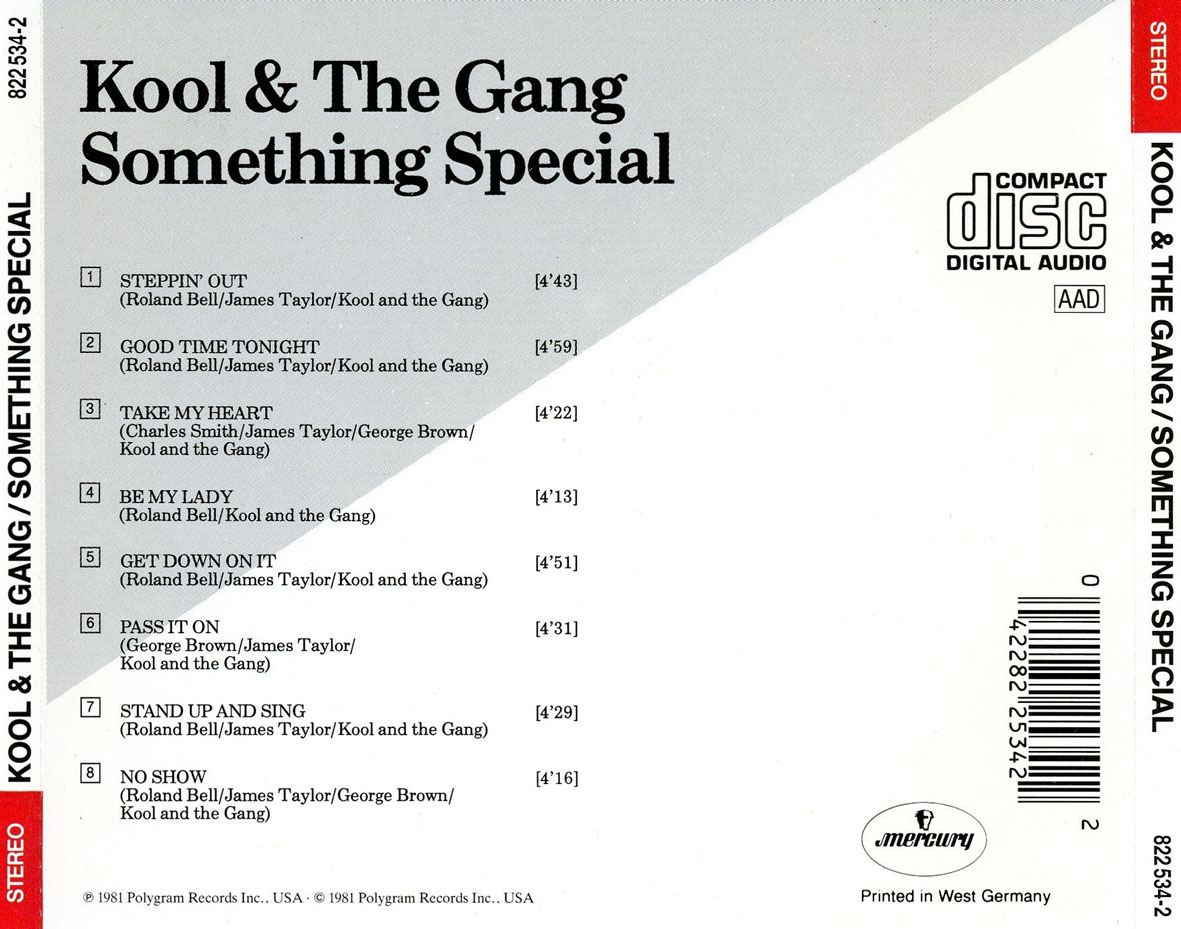 Cartula Trasera de Kool & The Gang - Something Special