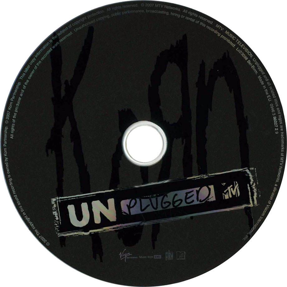 Cartula Cd de Korn - Mtv Unplugged
