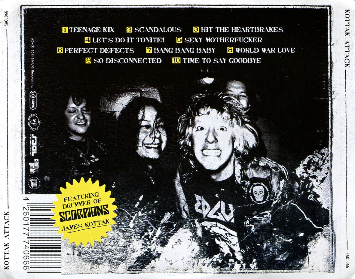 Cartula Trasera de Kottak - Attack