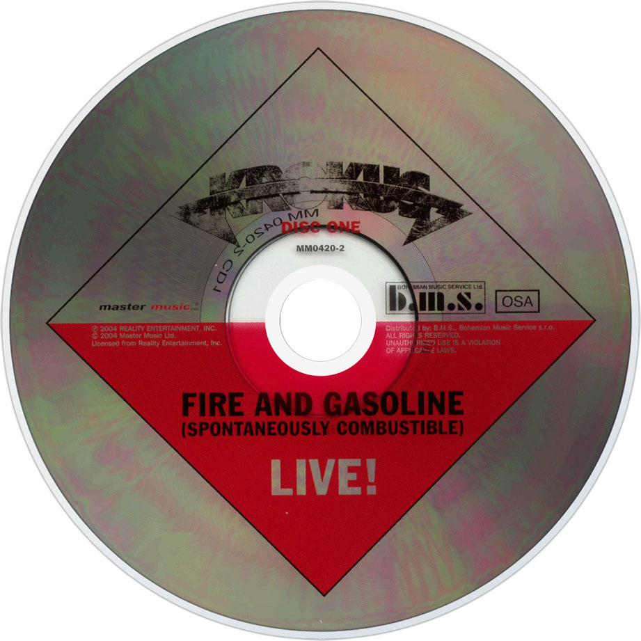 Cartula Cd1 de Krokus - Fire & Gasoline Live