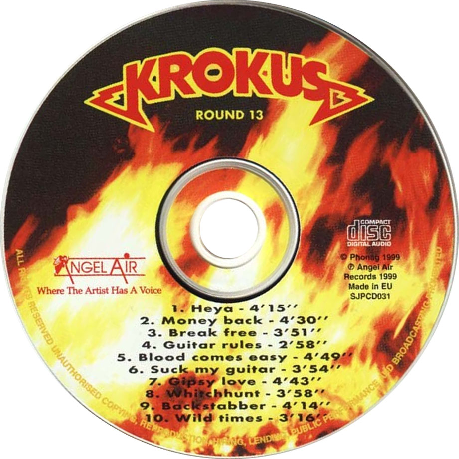 Cartula Cd de Krokus - Round 13