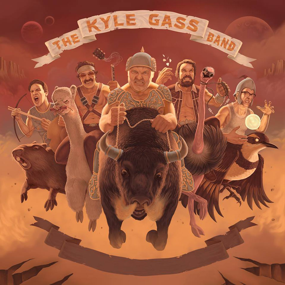 Cartula Frontal de Kyle Gass Band - Thundering Herd