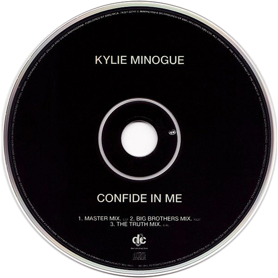 Cartula Cd de Kylie Minogue - Confide In Me (Cd Single)