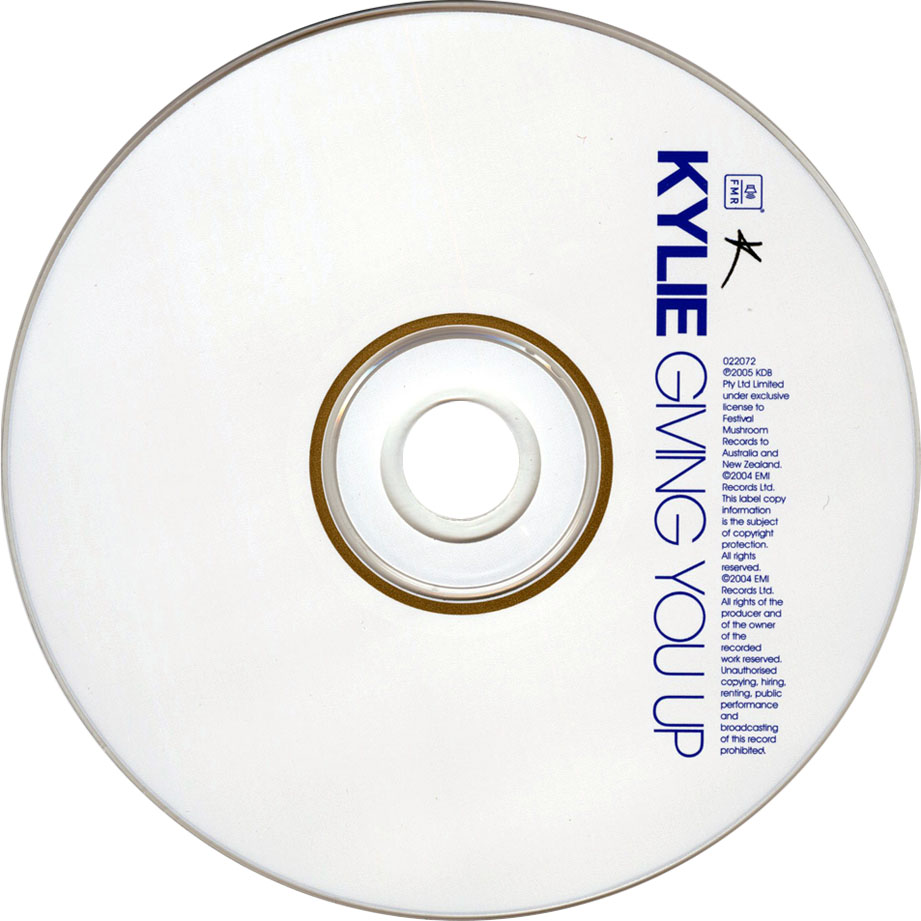 Cartula Cd de Kylie Minogue - Giving You Up (Australian Edition) (Cd Single)
