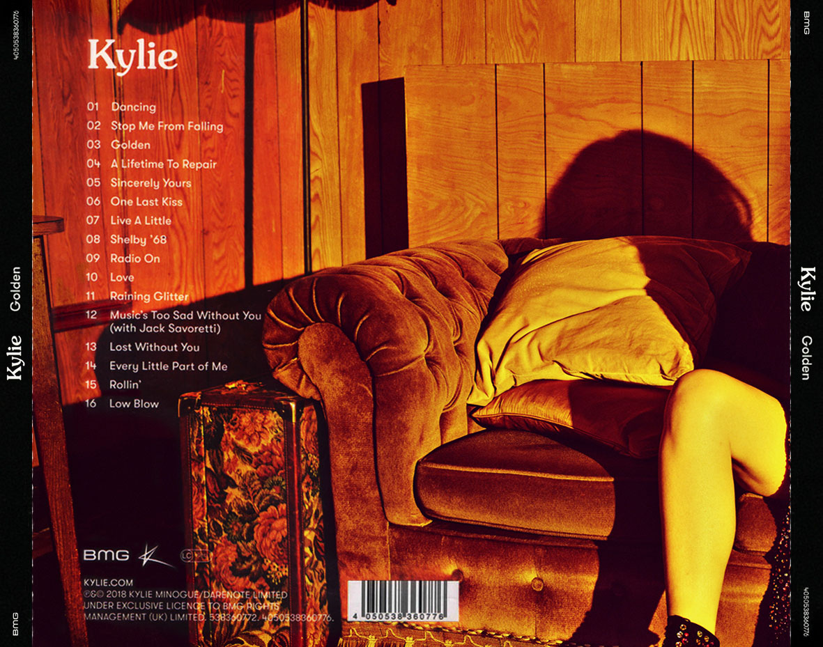 Cartula Trasera de Kylie Minogue - Golden (Deluxe Edition)
