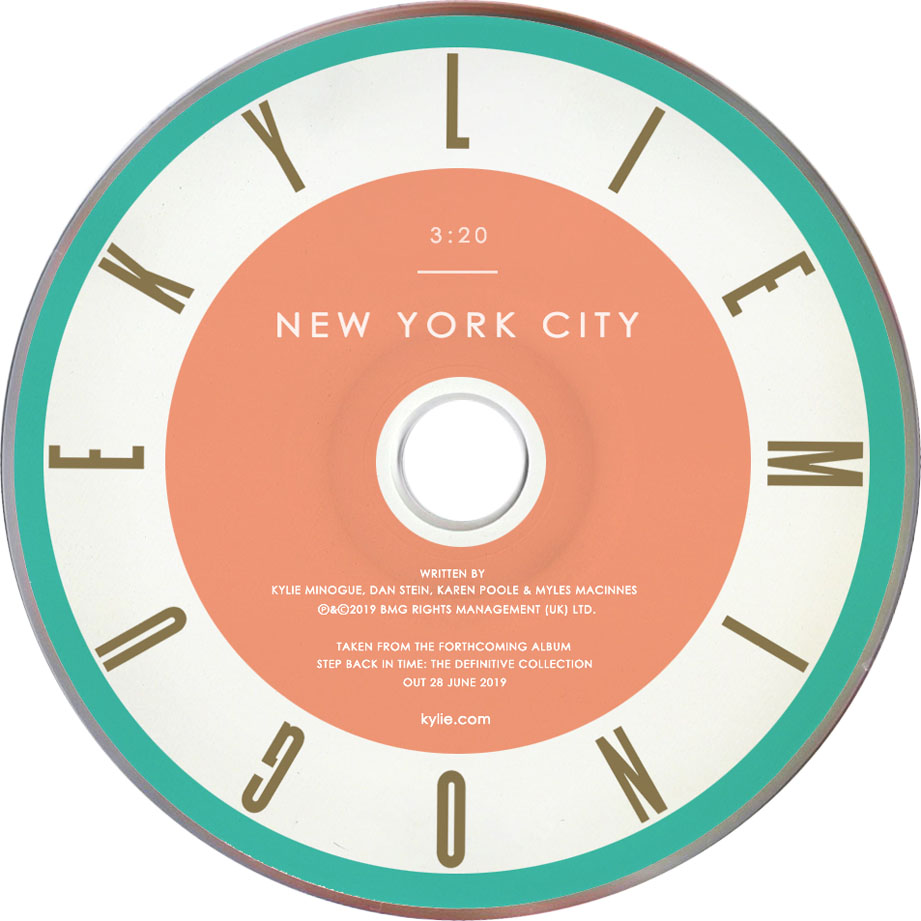 Cartula Cd de Kylie Minogue - New York City (Cd Single)