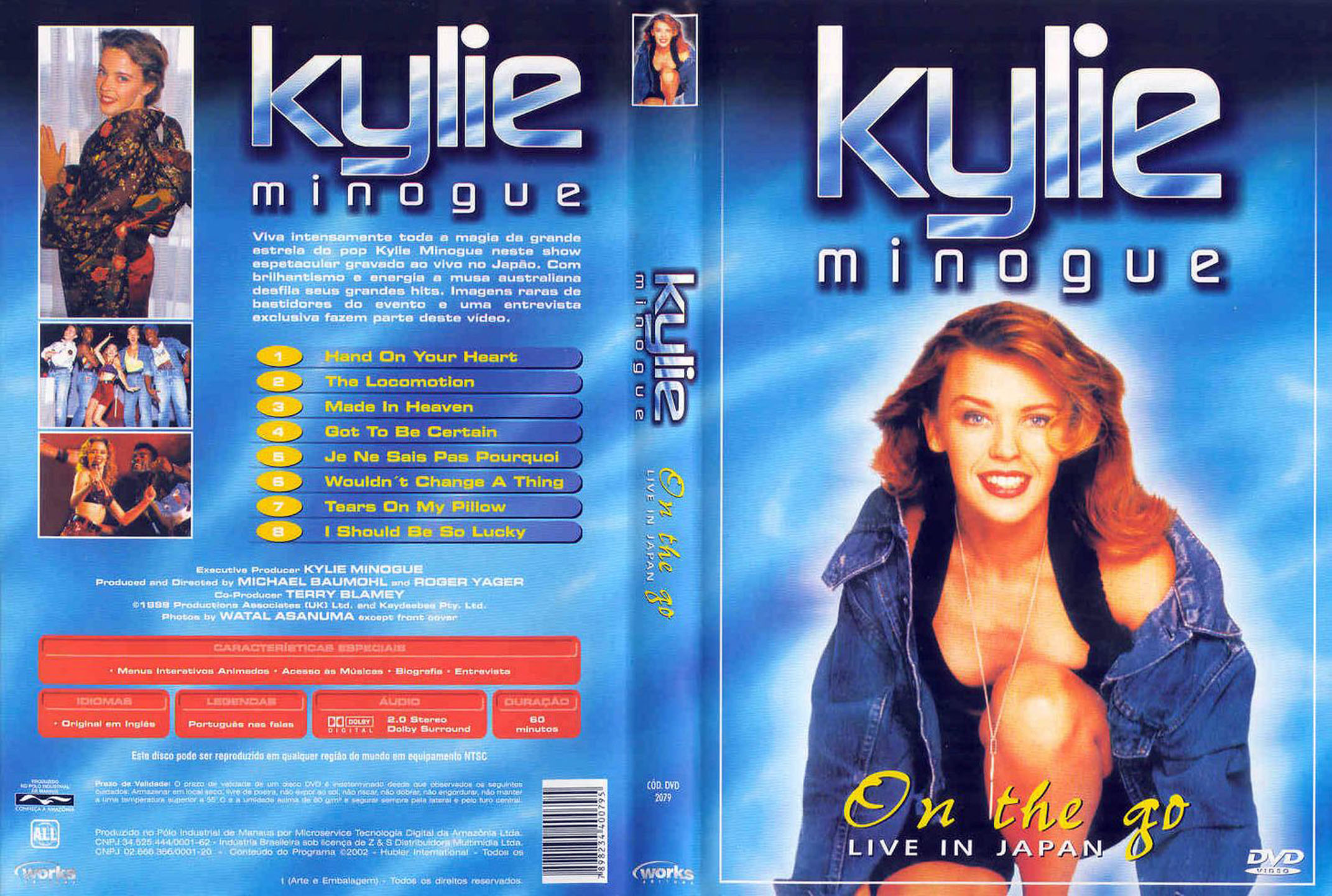 Cartula Caratula de Kylie Minogue - On The Go Live In Japan (Dvd)