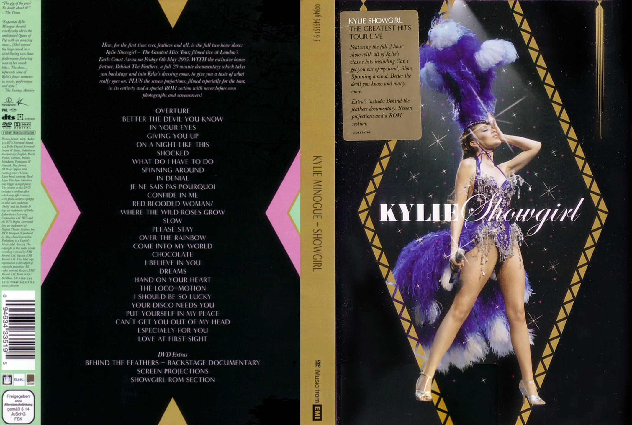 Cartula Caratula de Kylie Minogue - Showgirl (Dvd)