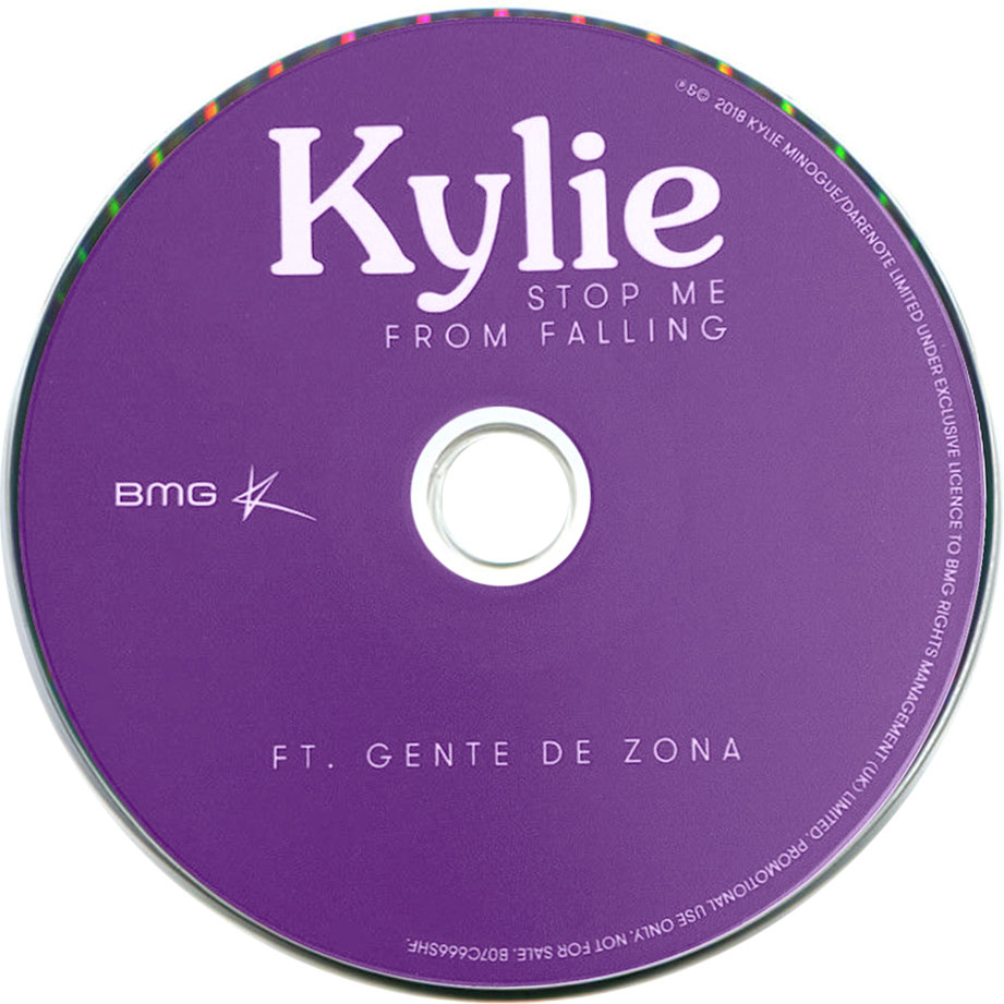 Cartula Cd de Kylie Minogue - Stop Me From Falling (Featuring Gente De Zona) (Cd Single)