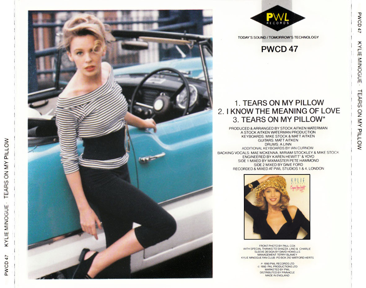 Cartula Trasera de Kylie Minogue - Tears On My Pillow (Cd Single)