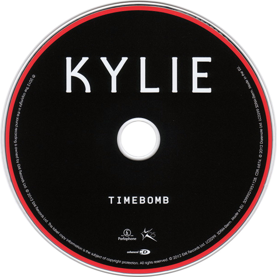 Cartula Cd de Kylie Minogue - Timebomb (Cd Single)