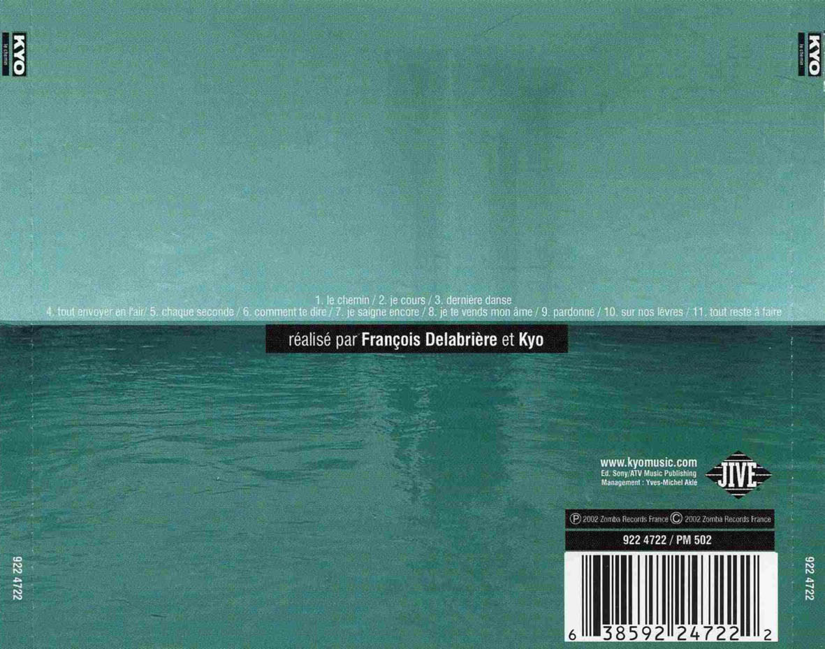 Cartula Trasera de Kyo - Le Chemin