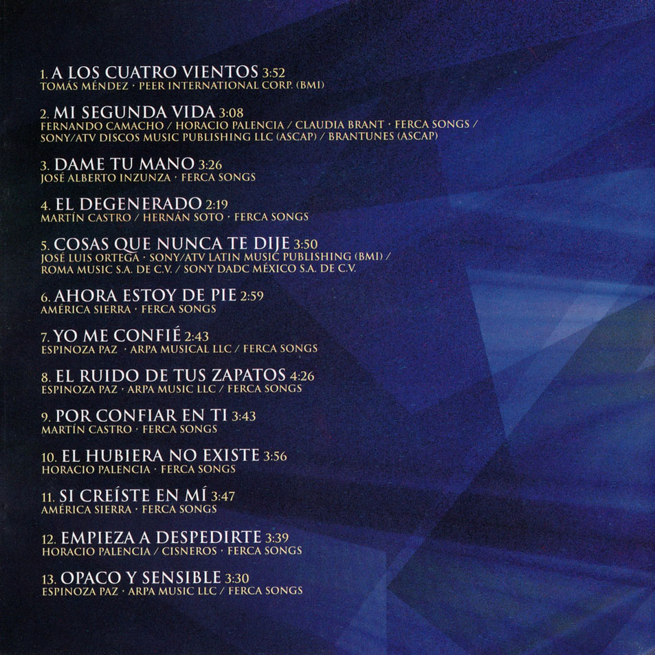 Cartula Interior Frontal de La Arrolladora Banda El Limon De Rene Camacho - Gracias Por Creer