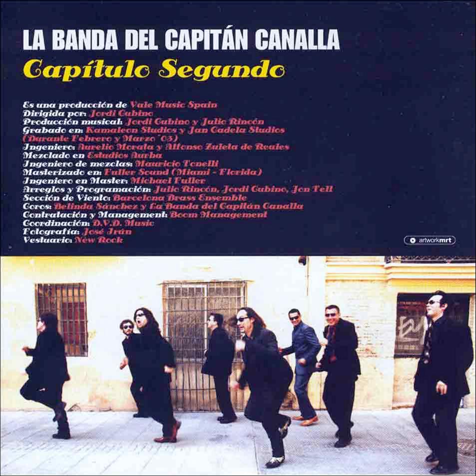 Cartula Interior Frontal de La Banda Del Capitan Canalla - Capitulo Segundo