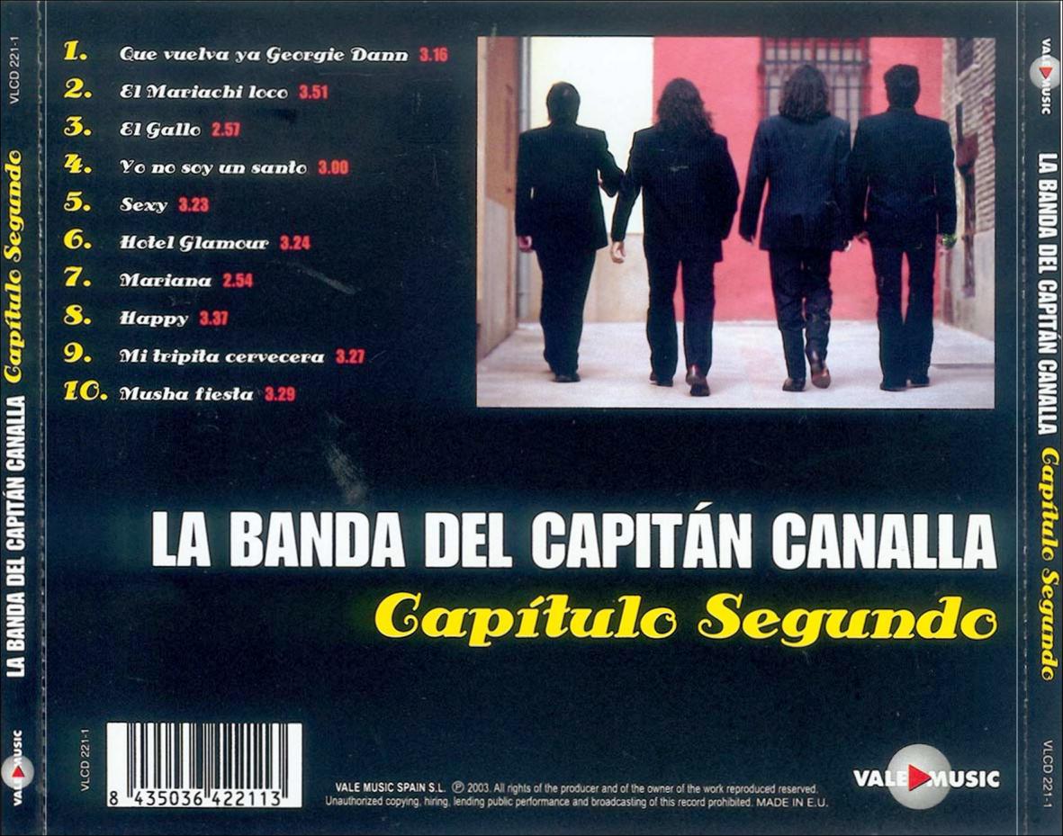 Cartula Trasera de La Banda Del Capitan Canalla - Capitulo Segundo