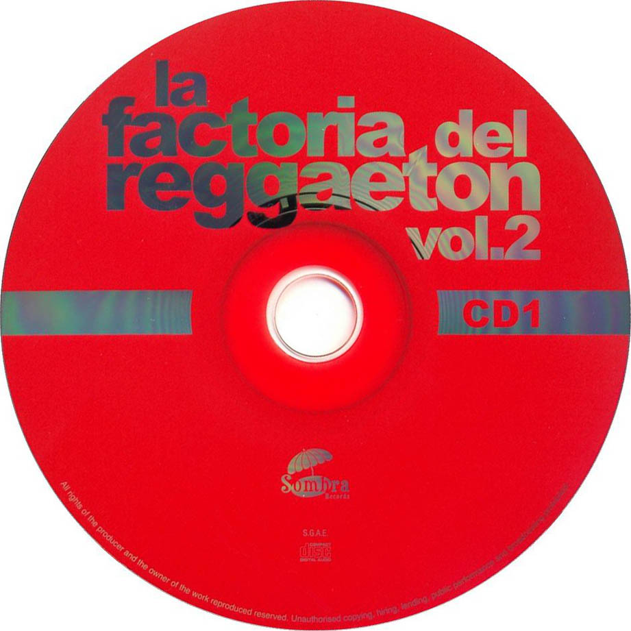 Cartula Cd1 de La Factoria Del Reggaeton Volumen 2