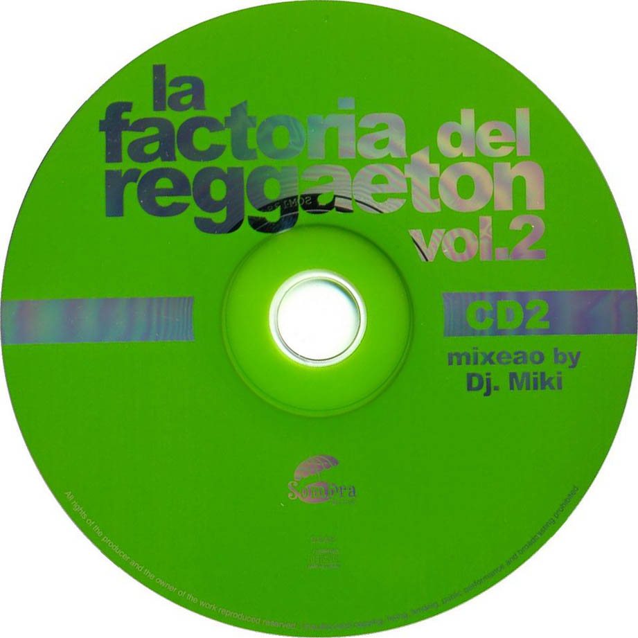 Cartula Cd2 de La Factoria Del Reggaeton Volumen 2