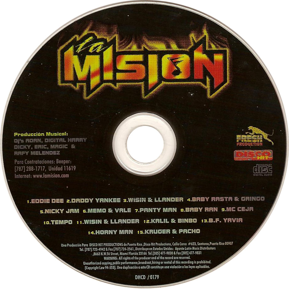 Car�tula Cd de La Mision